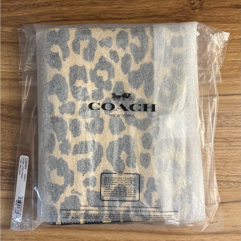 NWT Coach Leopard Notebook